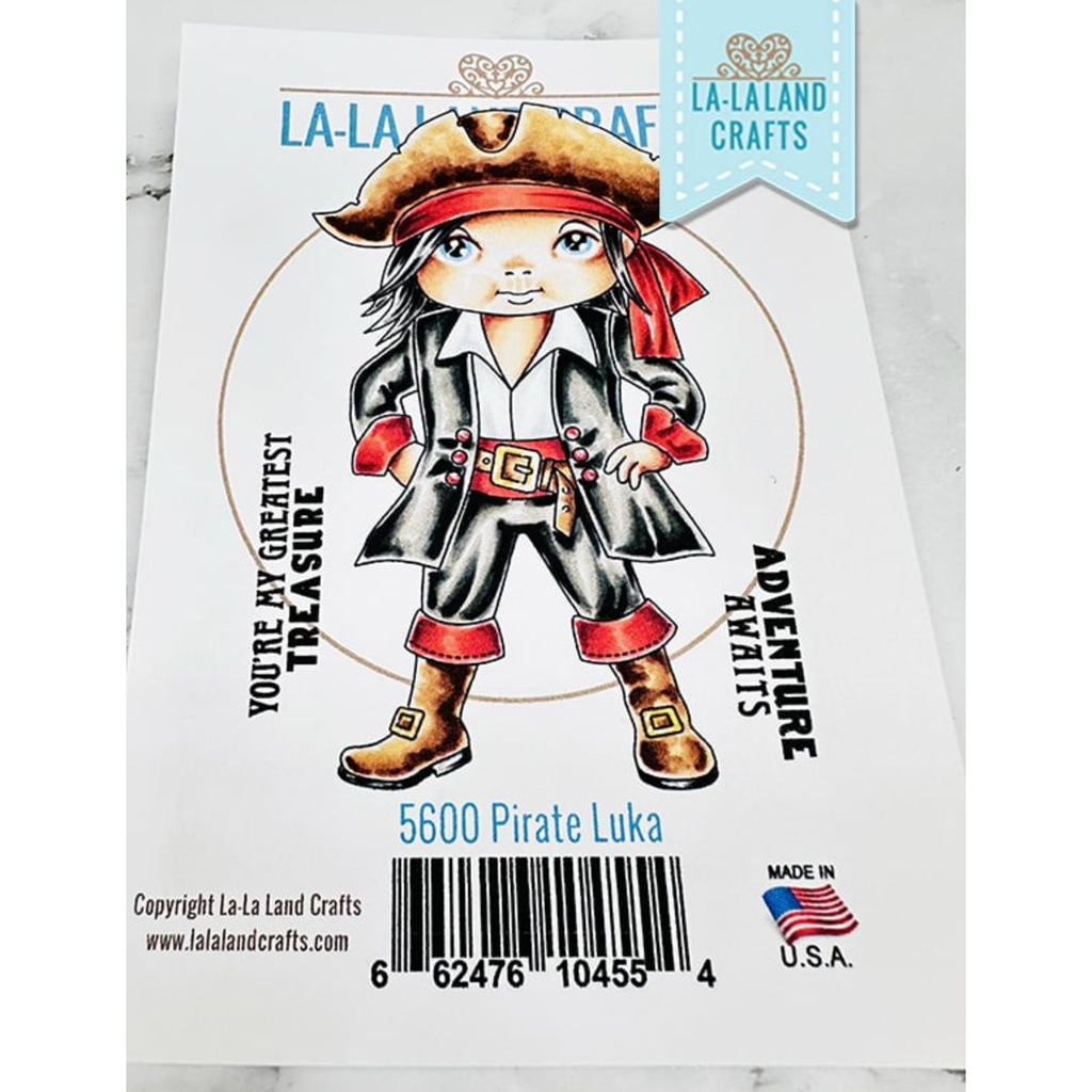 La-La Land Crafts Pirate Luka Cling Stamp 5600