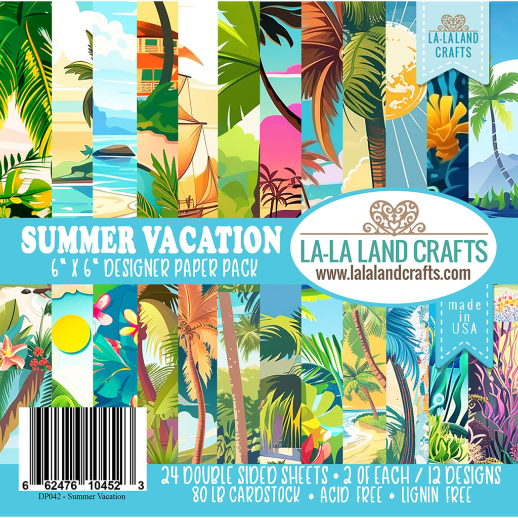 La-La Land Crafts Summer Vacation 6x6 Paper Pack dp042