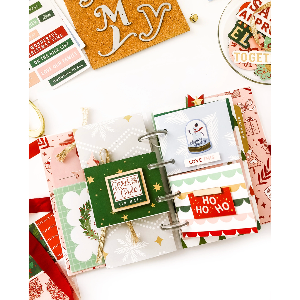 Pinkfresh Studio Holiday Dreams Puffy Alpha Stickers 215323* Merry Days Mini Album | color-code:ALT02