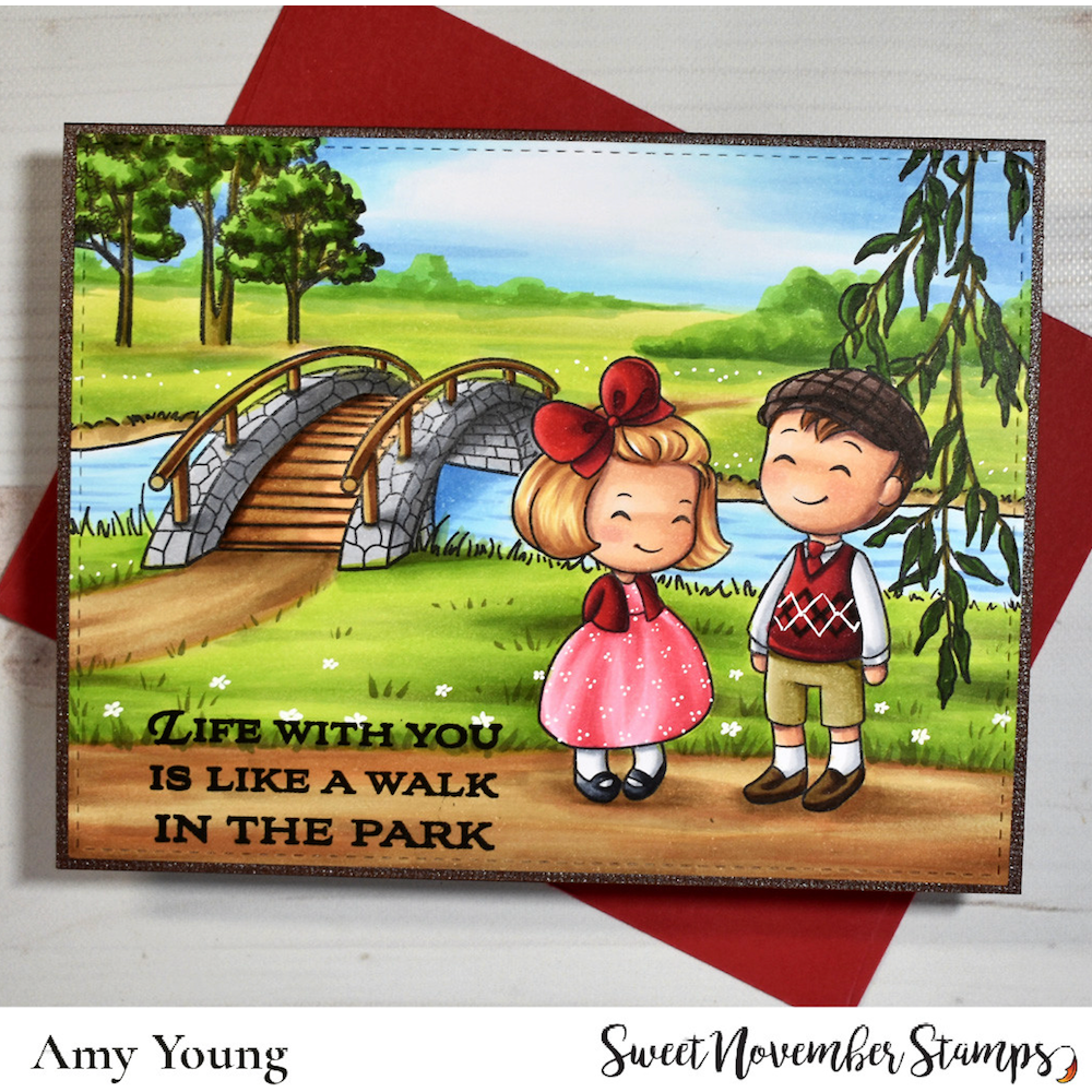 Sweet November Stamps Day at the Park Clear Stamp Set sns-bb-dp-24 walk