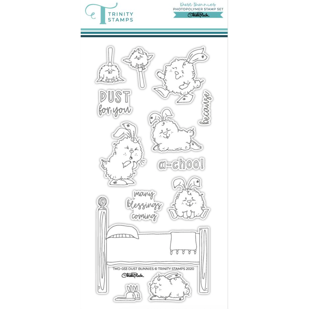 Trinity Stamps Dust Bunnies Clear Stamp Set tps-033