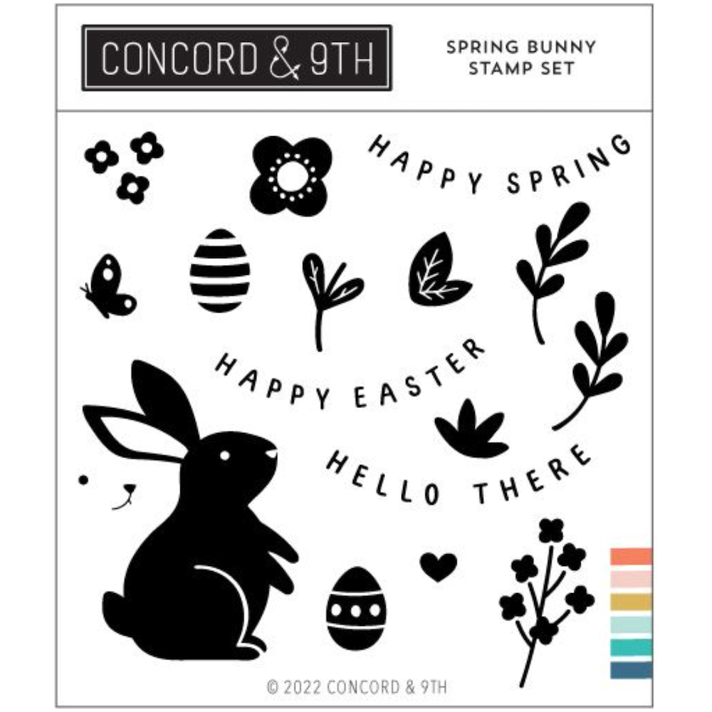 Concord & 9th Spring Bunny Clear Stamp Set 12064