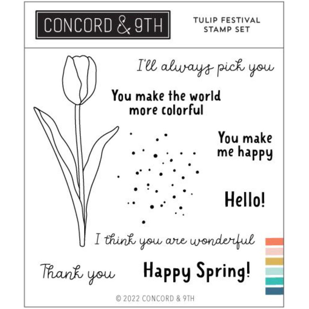 Concord & 9th Tulip Festival Stamp and Die Bundle stamp