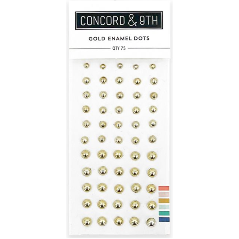 Concord & 9th Gold and Silver Enamel Dots Bundle gold