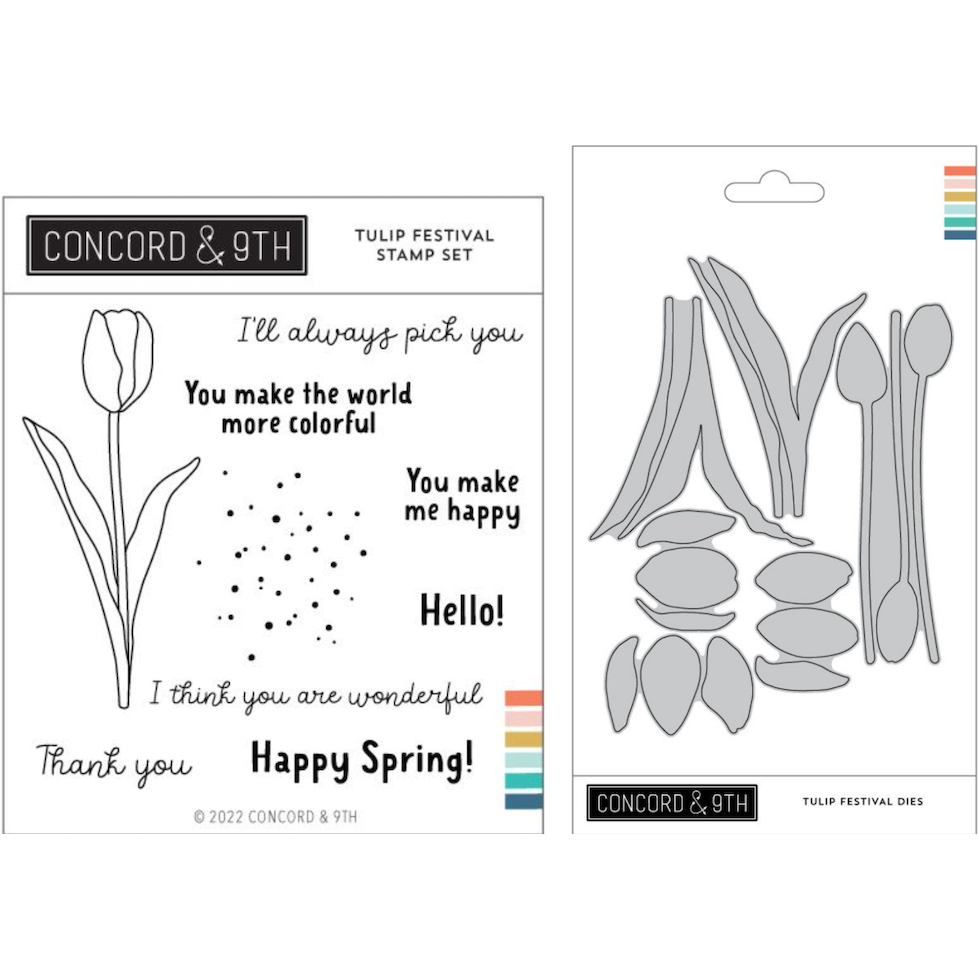 Concord & 9th Tulip Festival Stamp and Die Bundle