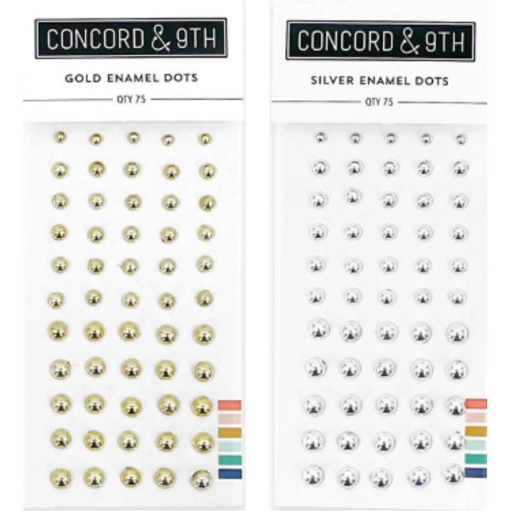 Concord & 9th Gold and Silver Enamel Dots Bundle