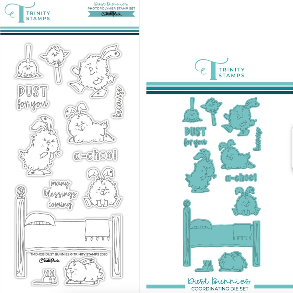 Trinity Stamps Dust Bunnies Stamp and Die Bundle