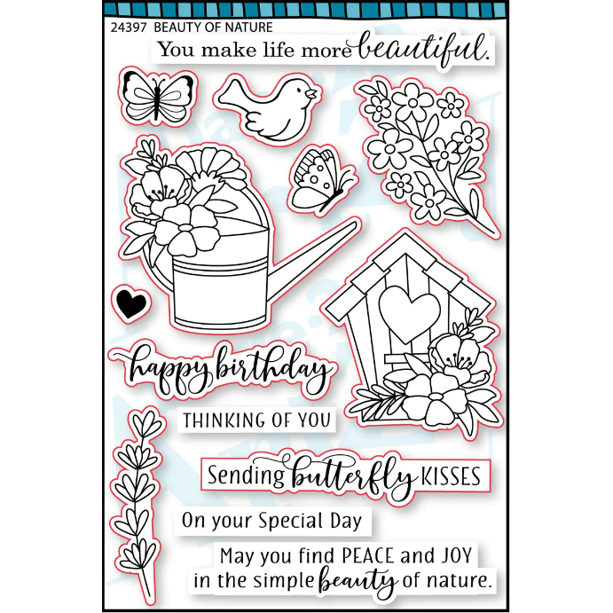 Dare 2B Artzy Beauty of Nature Clear Stamp Set 24397