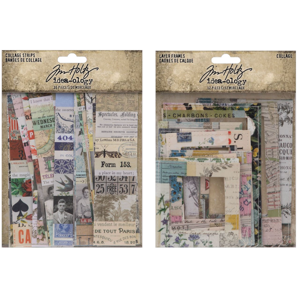 Tim Holtz Idea-ology Collage Strips and Frames Bundle