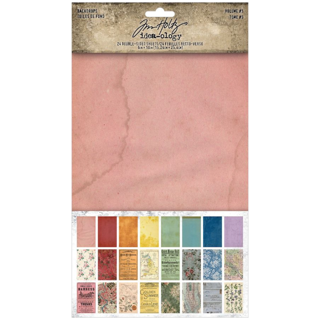 Tim Holtz Idea-ology Backdrops Volume 4 and 5 Bundle 4