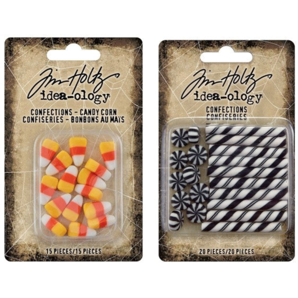 Tim Holtz Idea-ology Black and White Confections and Candy Corn Bundle