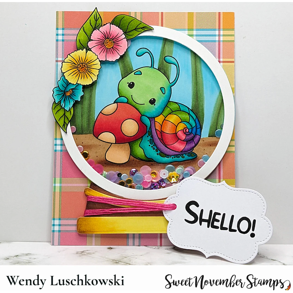 Sweet November Stamps Shello Clear Stamp Set sns-sp-sh-24 colorful