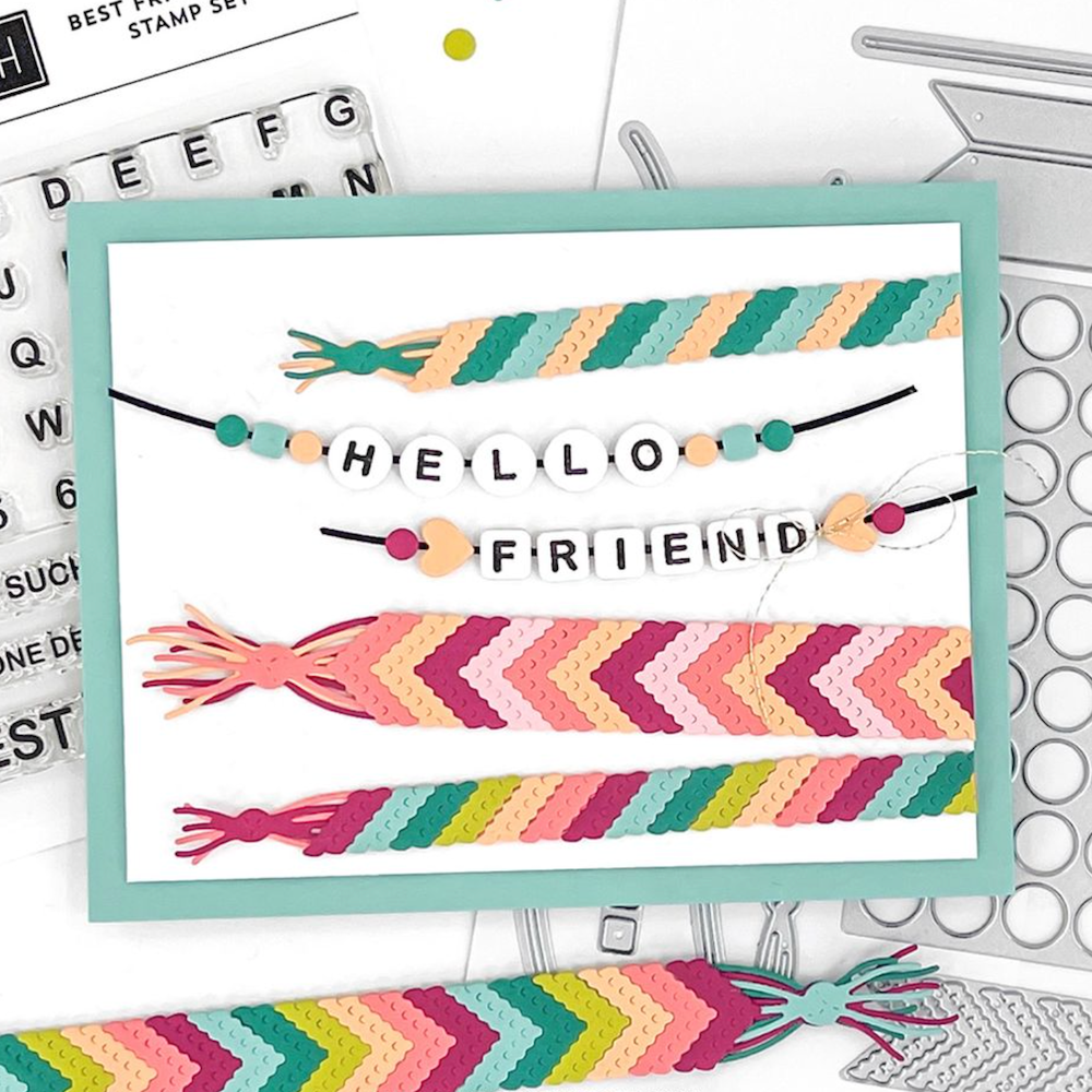 Concord & 9th Best Friend Vibes Stamp and Die Bundle make