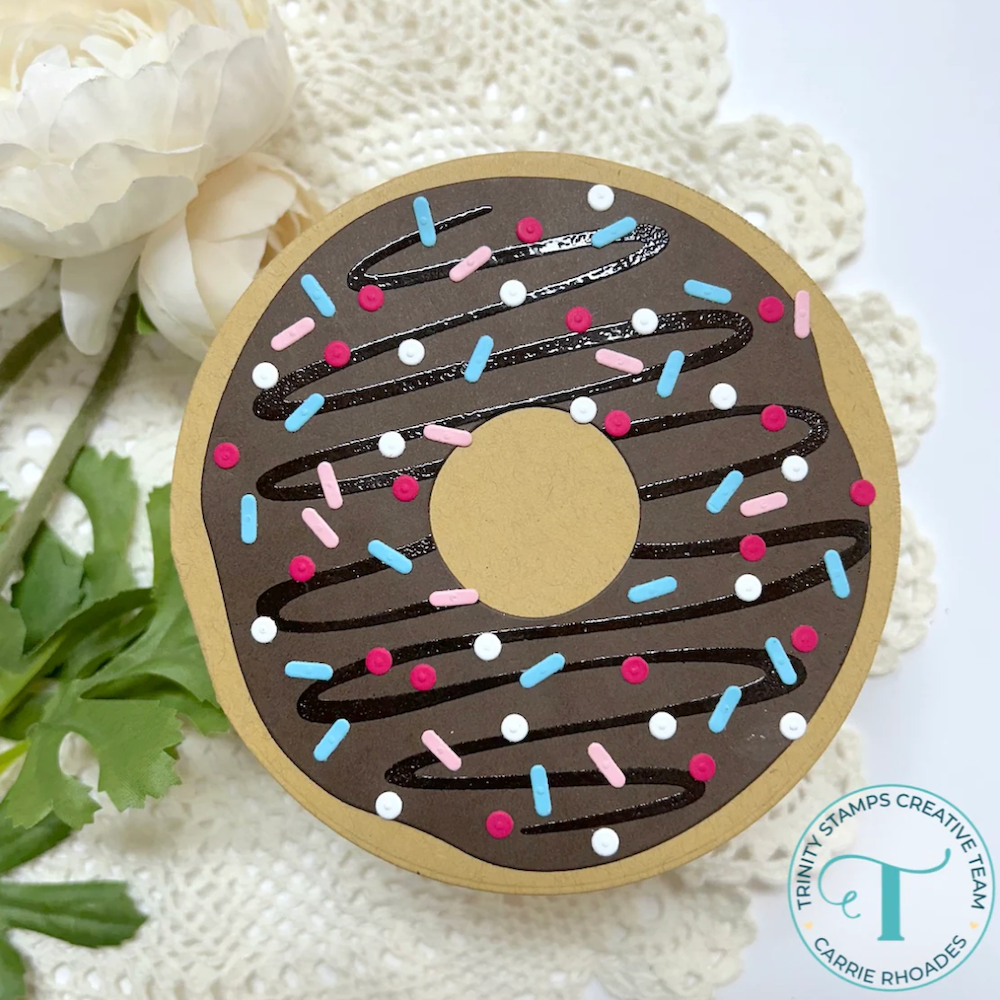 Trinity Stamps Sprinkles On My Donut Die Set tmd-c300 chocolate