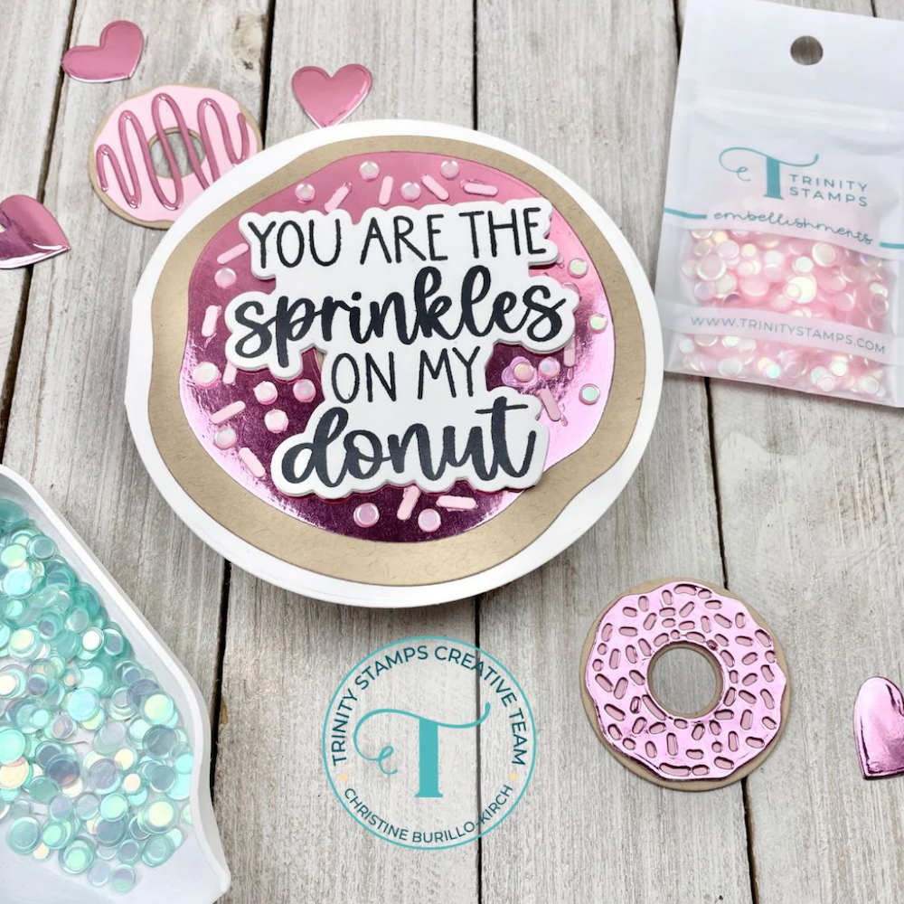 Trinity Stamps Sprinkles On My Donut Die Set tmd-c300 pink