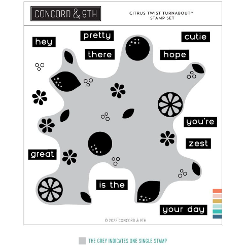 Concord & 9th Citrus Twist Turnabout Stamp Set 12111