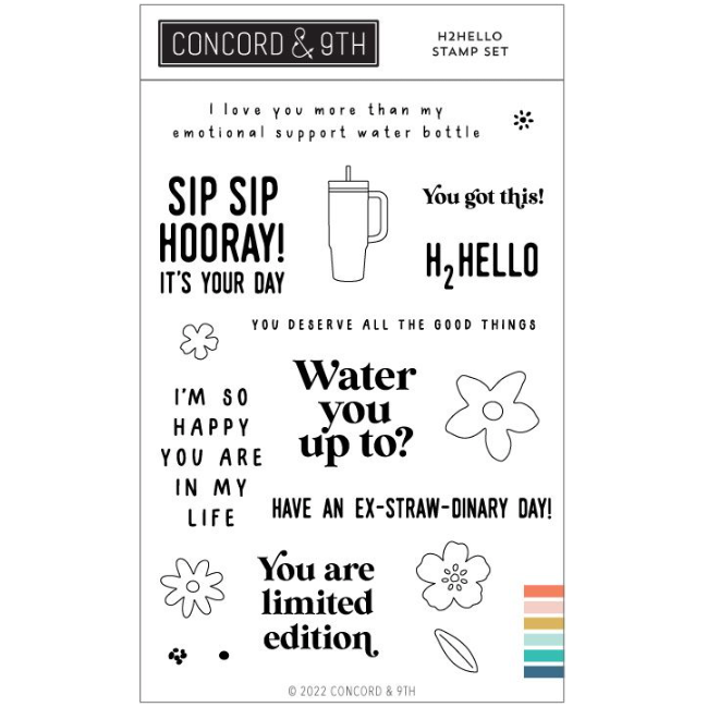 Concord & 9th H2Hello Clear Stamp Set 12117