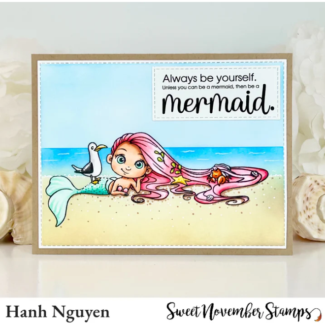 Sweet November Stamps Skipper Clear Stamp Set sns-le-sk-24 mermaid