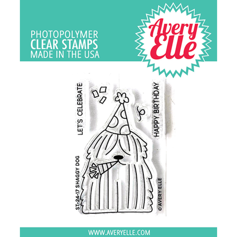 Avery Elle Shaggy Dog Clear Stamp Set st-24-17