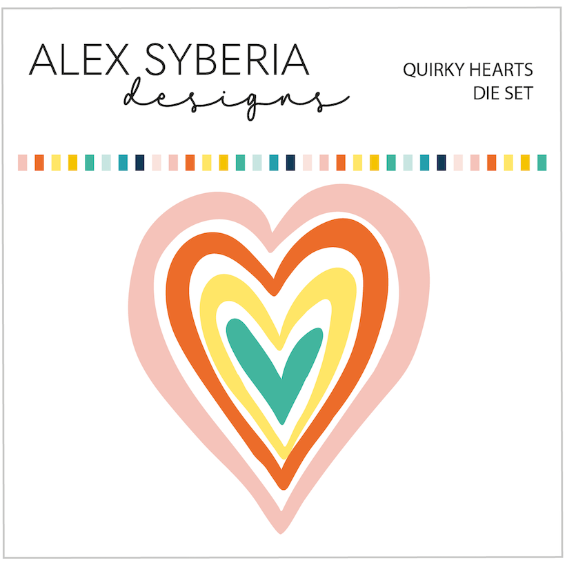 Alex Syberia Designs Quirky Hearts Die Set asd-d-157