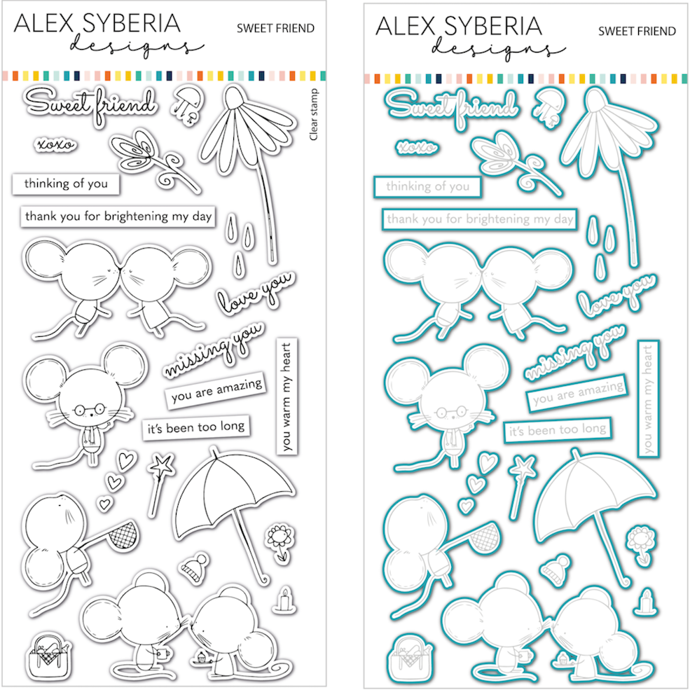 Alex Syberia Designs Sweet Friend Stamp and Die Bundle