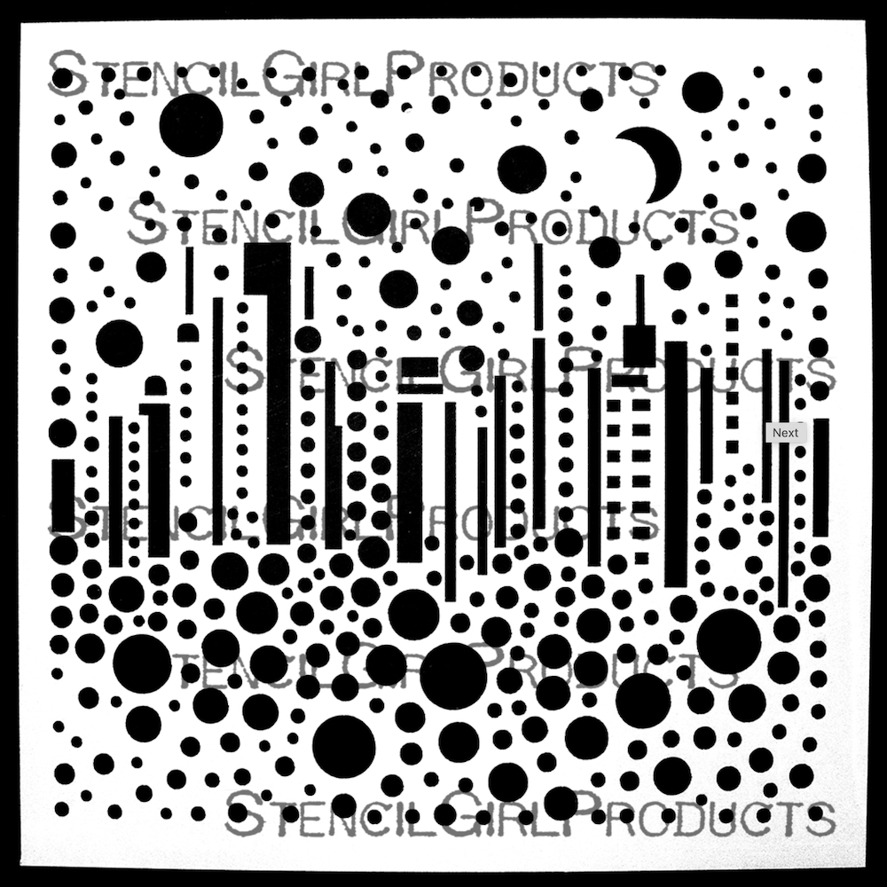 StencilGirl Midnight Metropolis Stencil s991