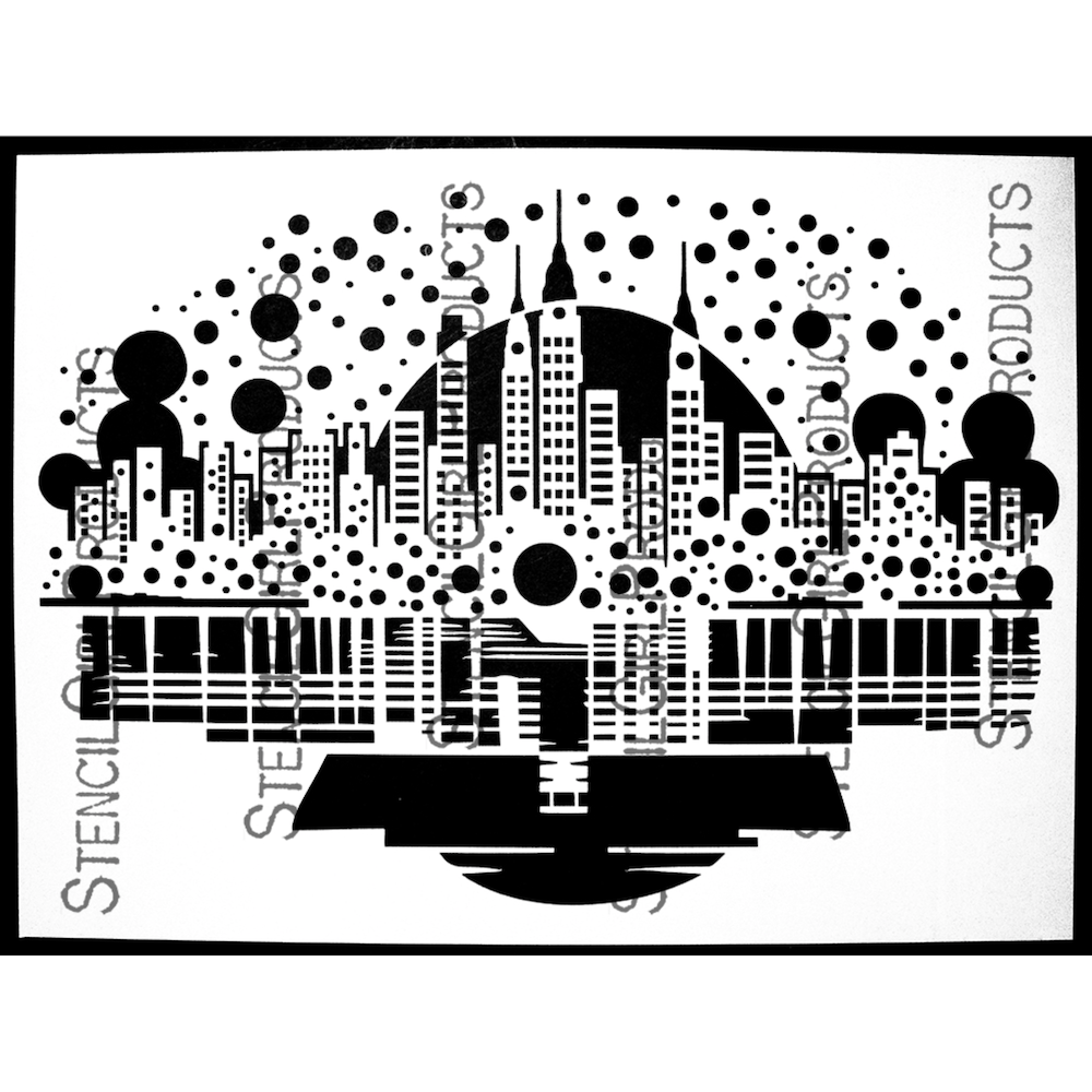 StencilGirl Nocturnal Monoliths Stencil ll1017