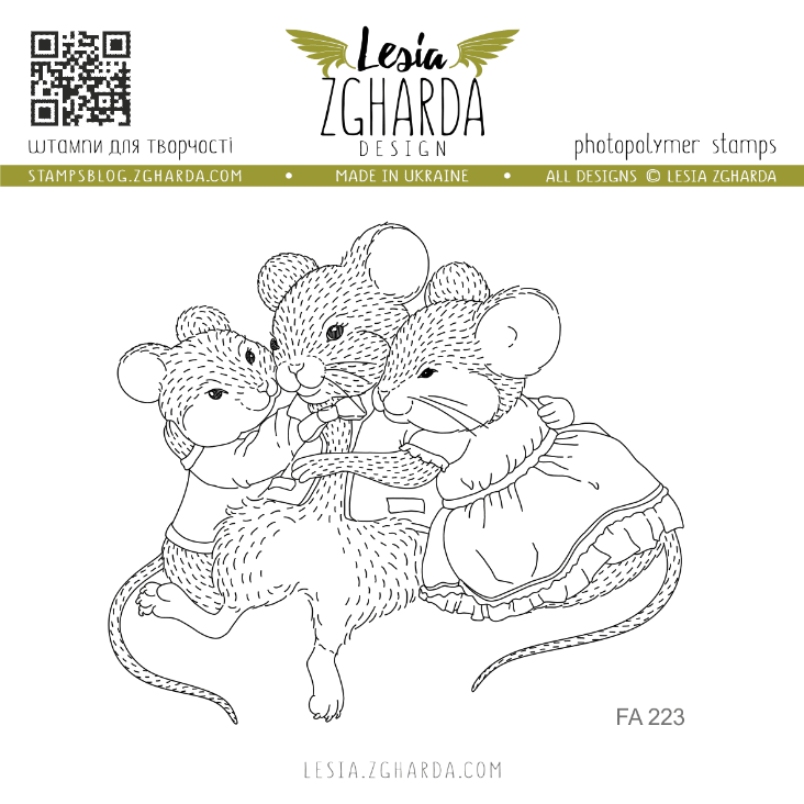 Lesia Zgharda Daddy Mouse Clear Stamp fa223