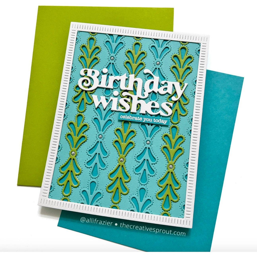 Simon Says Stamp Florence Plate Wafer Dies s898 Diecember Birthday Card | color-code:ALT05