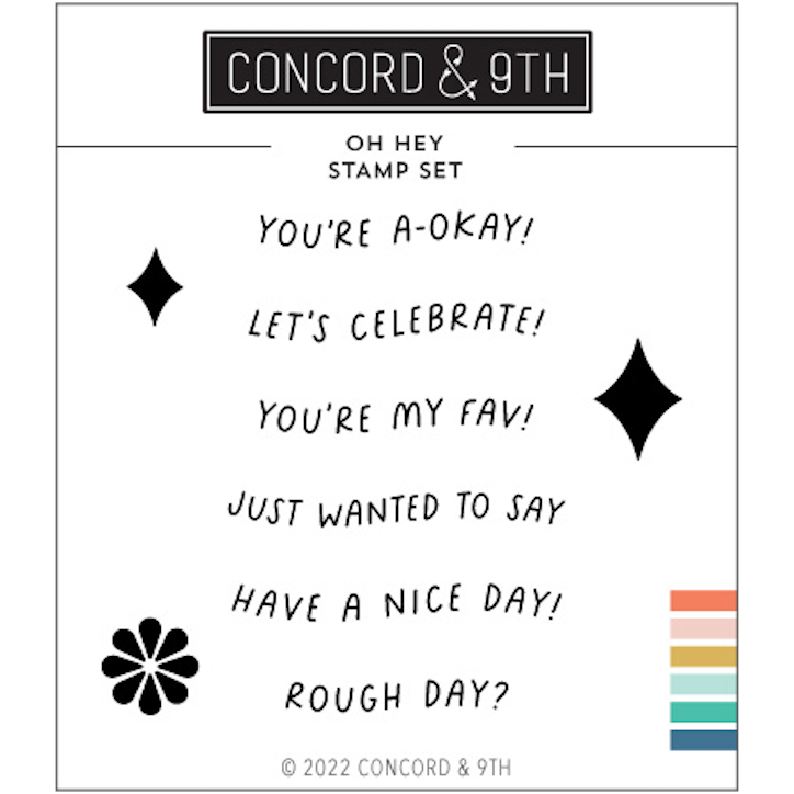 Concord & 9th Oh Hey Clear Stamp Set 11418