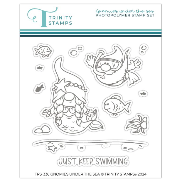 Trinity Stamps Gnomies Under The Sea Clear Stamp Set tps-336