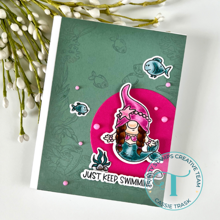 Trinity Stamps Gnomies Under The Sea Clear Stamp Set tps-336 mermaid