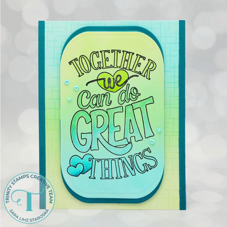 Trinity Stamps Great Things Together Clear Stamp Set tps-325 green