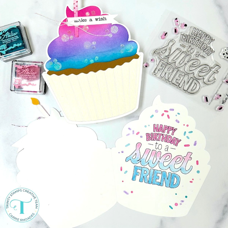 Trinity Stamps HB2U Sweet Friend Clear Stamp Set tps-332 cupcake