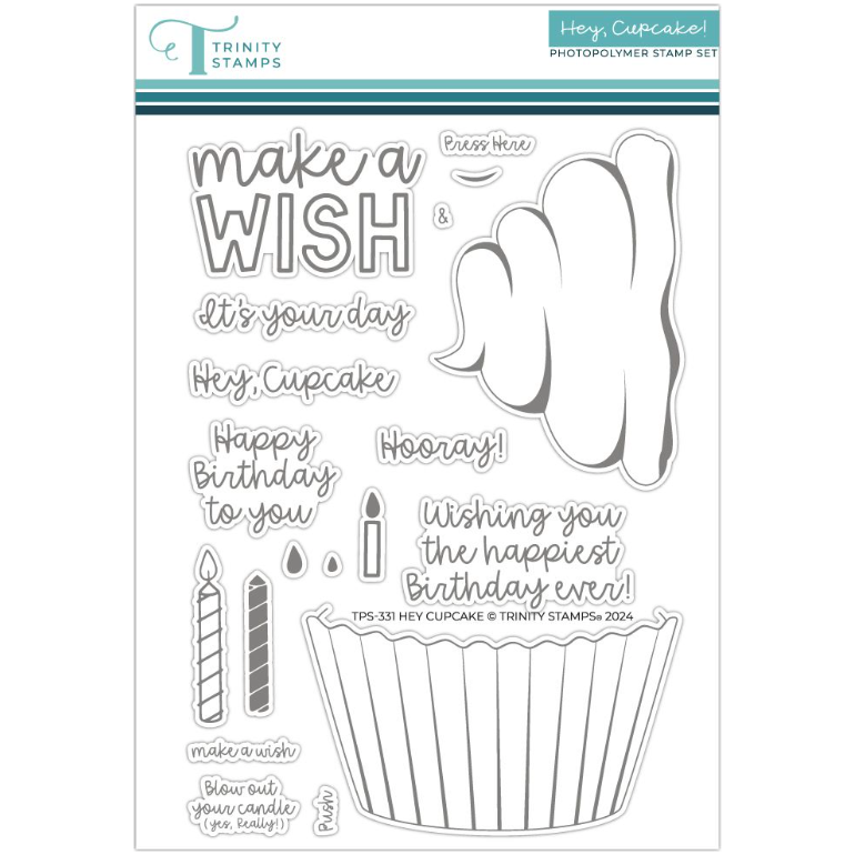 Trinity Stamps Hey Cupcake Clear Stamp Set tps-331