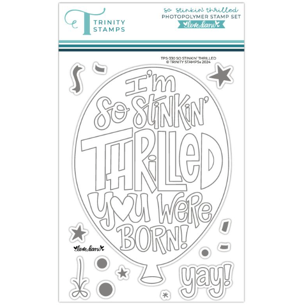 Trinity Stamps So Stinkin Thrilled Clear Stamp Set tps-330