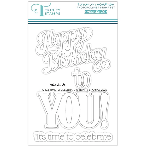 Trinity Stamps Time To Celebrate Clear Stamp Set tps-333