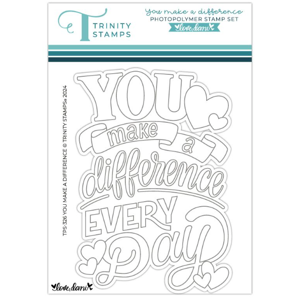 Trinity Stamps You Make A Difference Clear Stamp Set tps-326