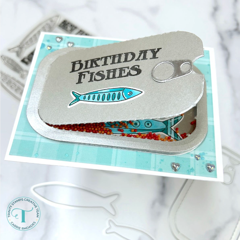 Trinity Stamps Sardine Can Die Set tmd-304 fishes