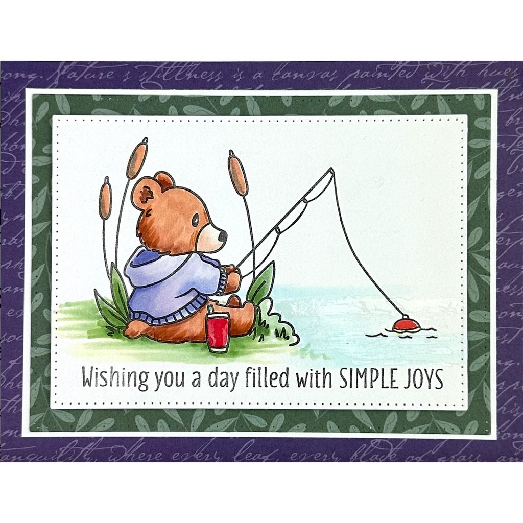 Dare 2B Artzy Relax at the Lake Clear Stamp Set 24407 fishing