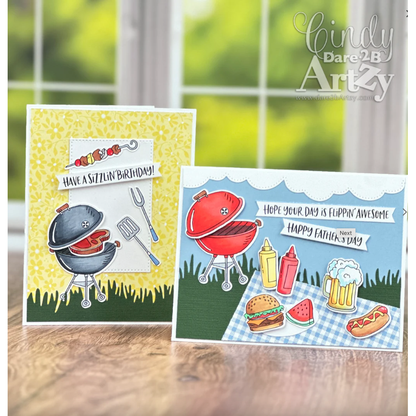 Dare 2B Artzy BBQ Time Clear Stamp Set 24401 cindy