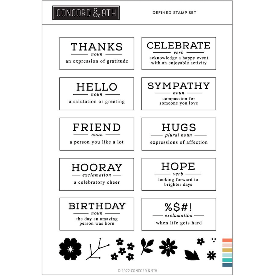 Concord & 9th Defined Clear Stamp Set 12149