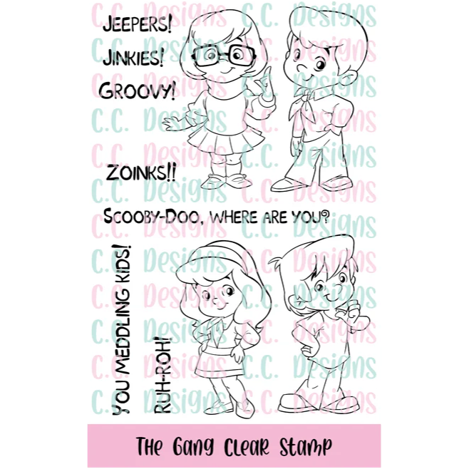 C.C. Designs The Gang Clear Stamp Set ccd-0360