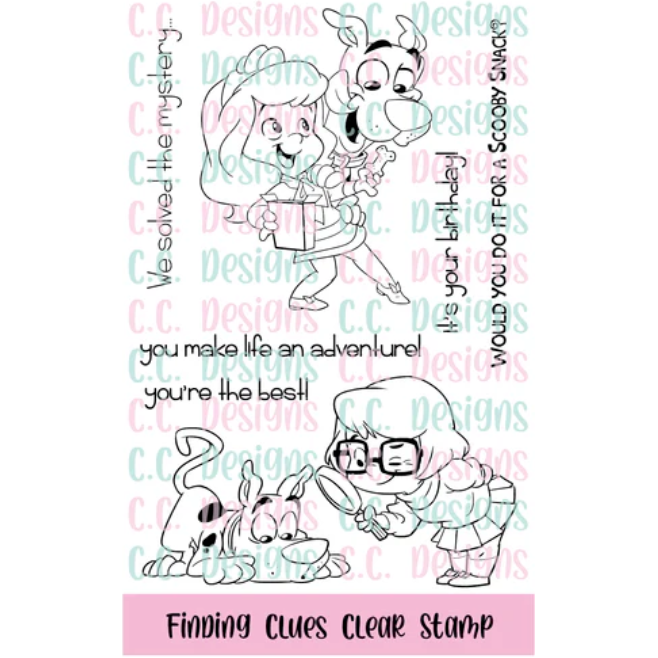 C.C. Designs Finding Clues Clear Stamp Set ccd-0358