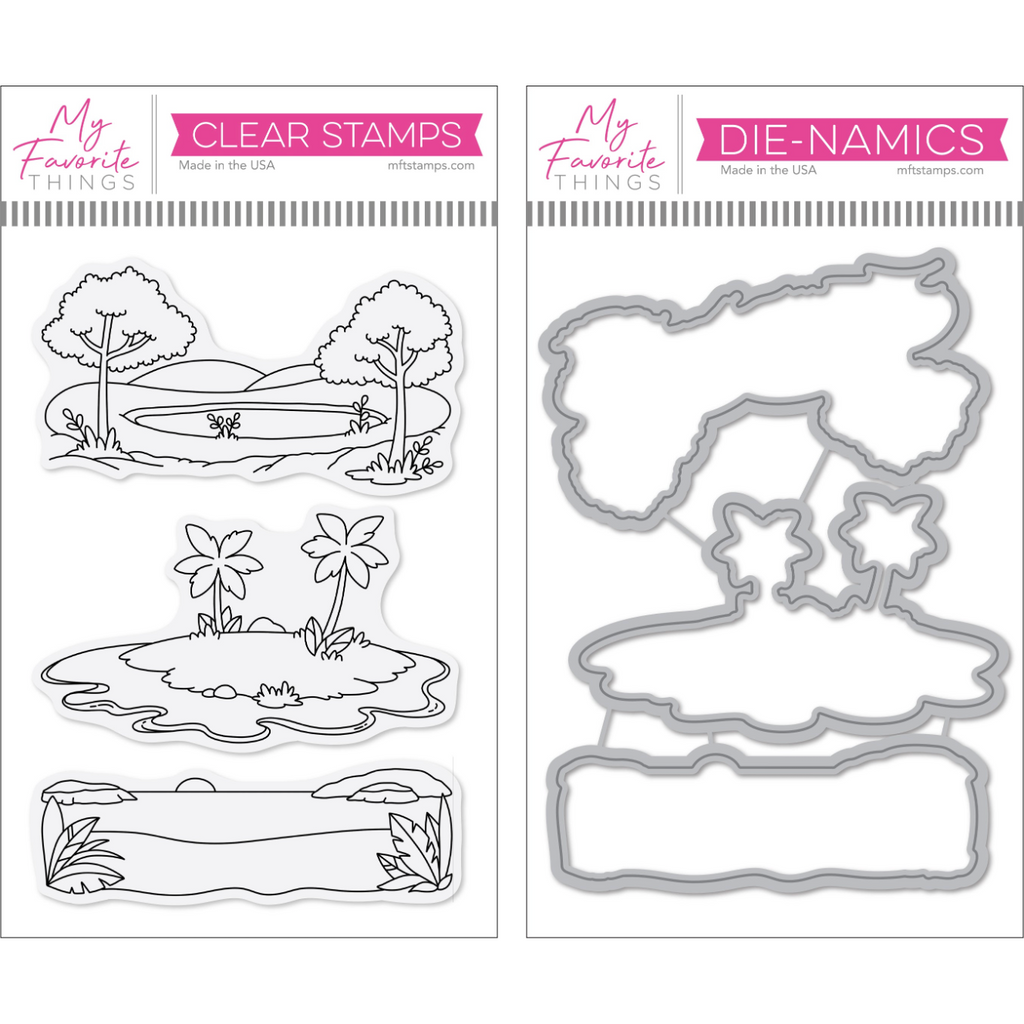 My Favorite Things Summer Scenes Clear Stamps and Dies Set