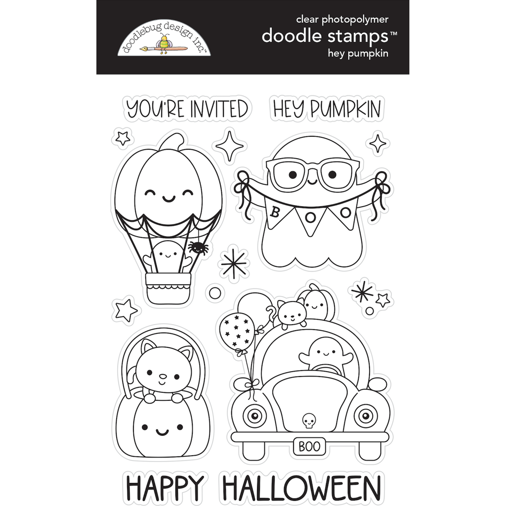 Doodlebug Hey Pumpkin Doodle Stamps 8582