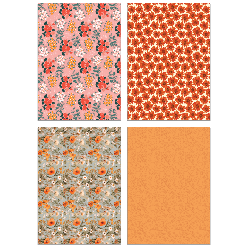 Honey Bee Fall Is In The Air 6 x 8.5 Paper Pad hbpa-058 Modern Autumn Designs