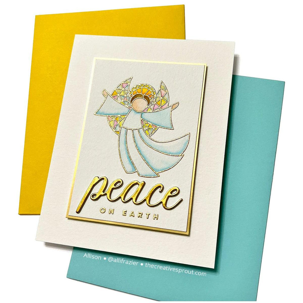 Simon Says Stamp Scripty Peace Wafer Dies 1208sd Festive Fun Christmas Card | color-code:ALT01