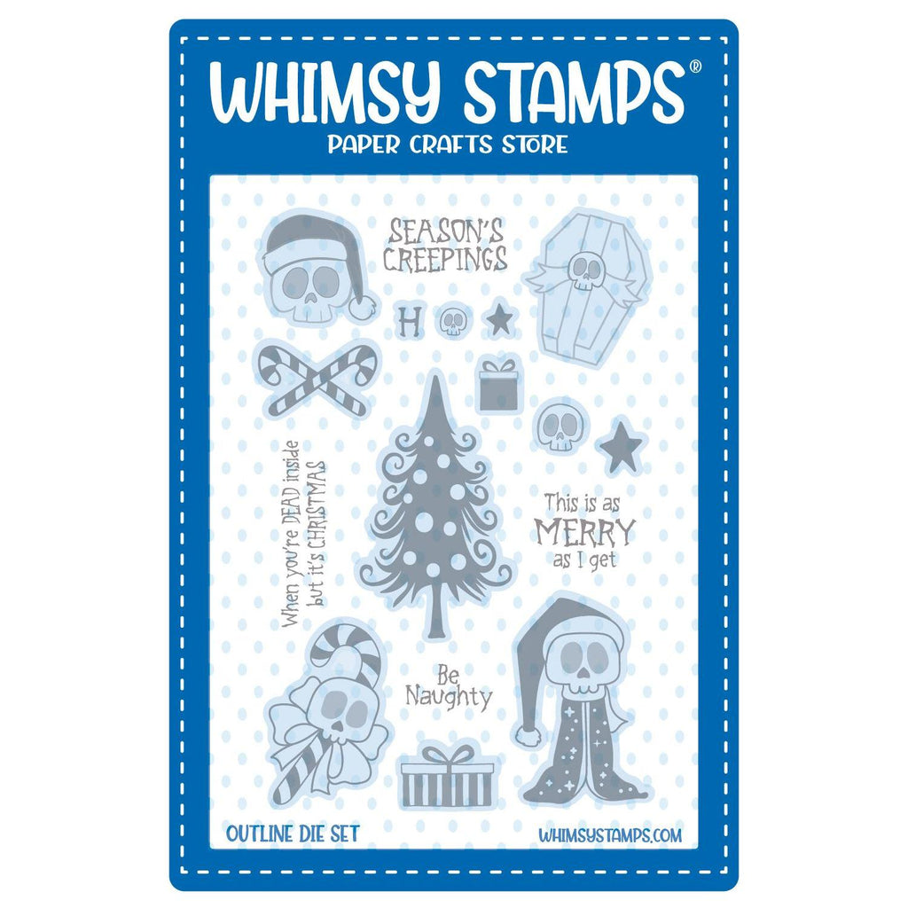 Whimsy Stamps Season's Creepings Outline Dies wsd266