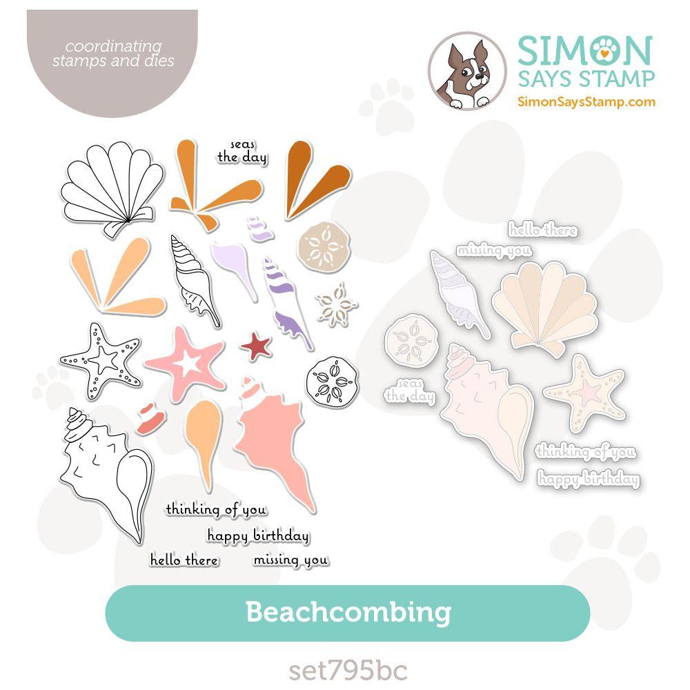 Simon Says Stamps and Dies Beachcombing set795bc Sunny Vibes